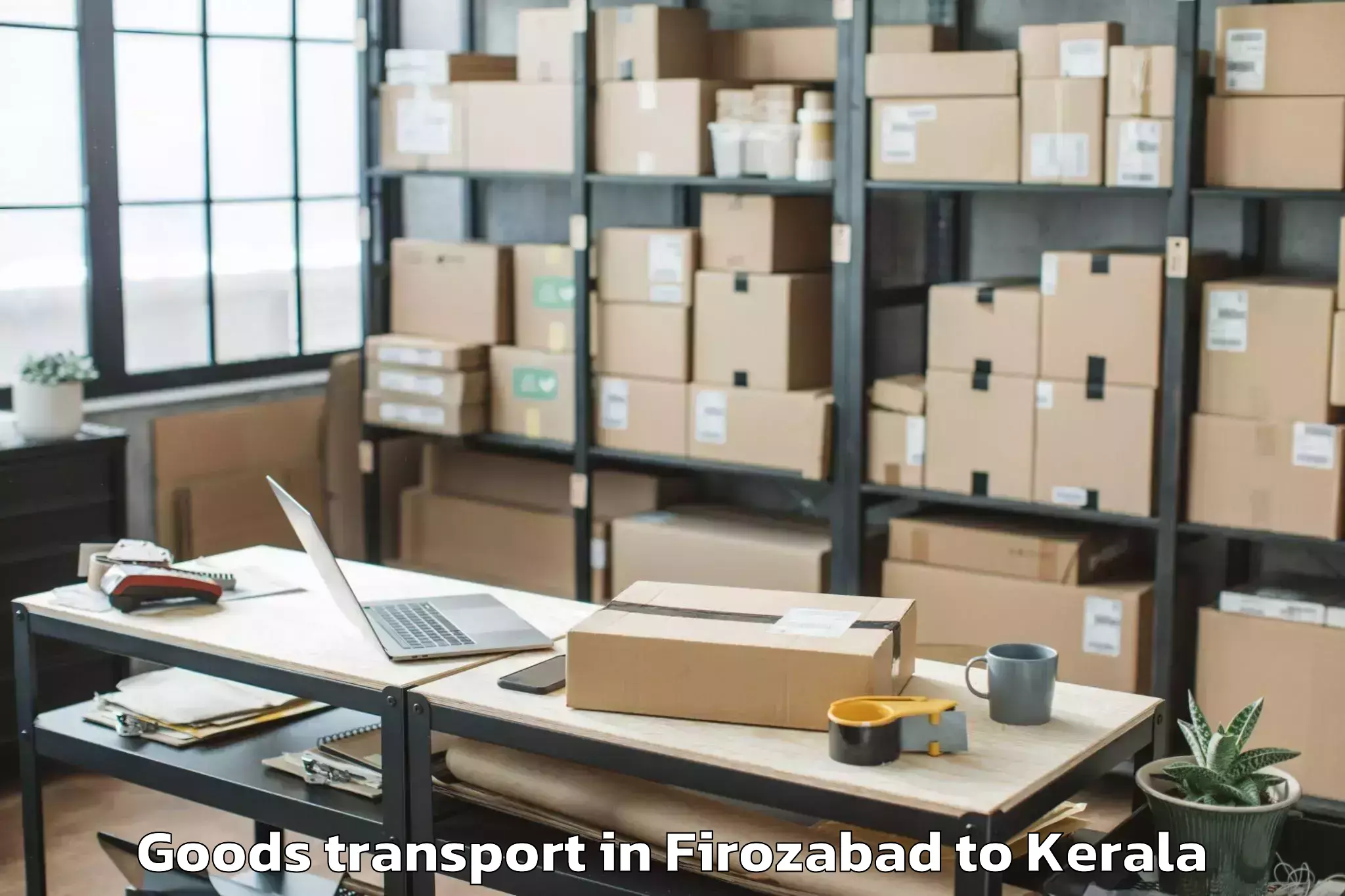 Book Your Firozabad to Kanayannur Goods Transport Today